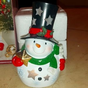Led Snowman Holiday Figurine